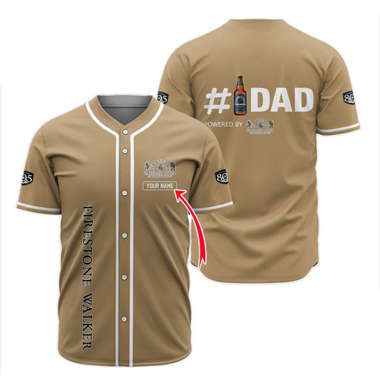 Personalized Firestone Walker Happy Father's Day Baseball Jersey