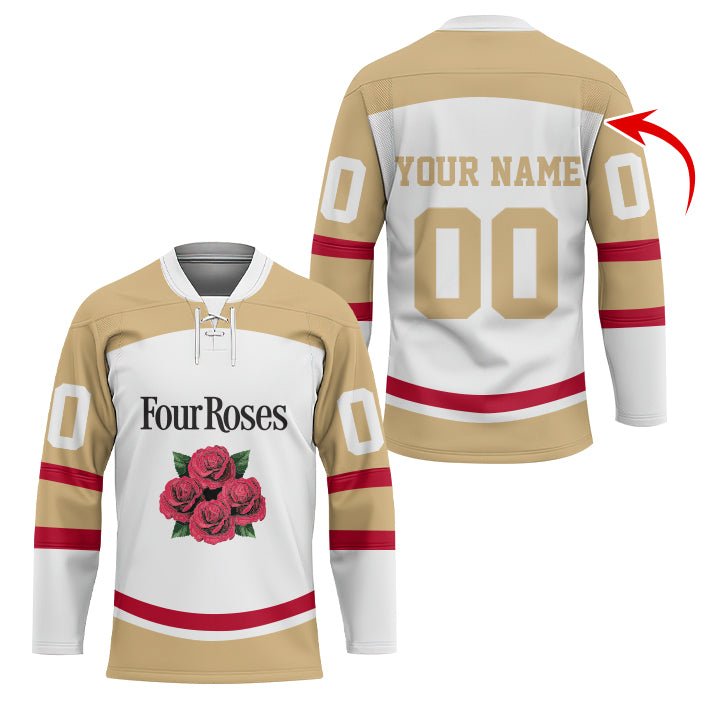 Personalized Four Roses Hockey Jersey - Flexiquor.com
