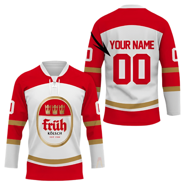 Personalized Fruh Kolsch Hockey Jersey - Flexiquor.com