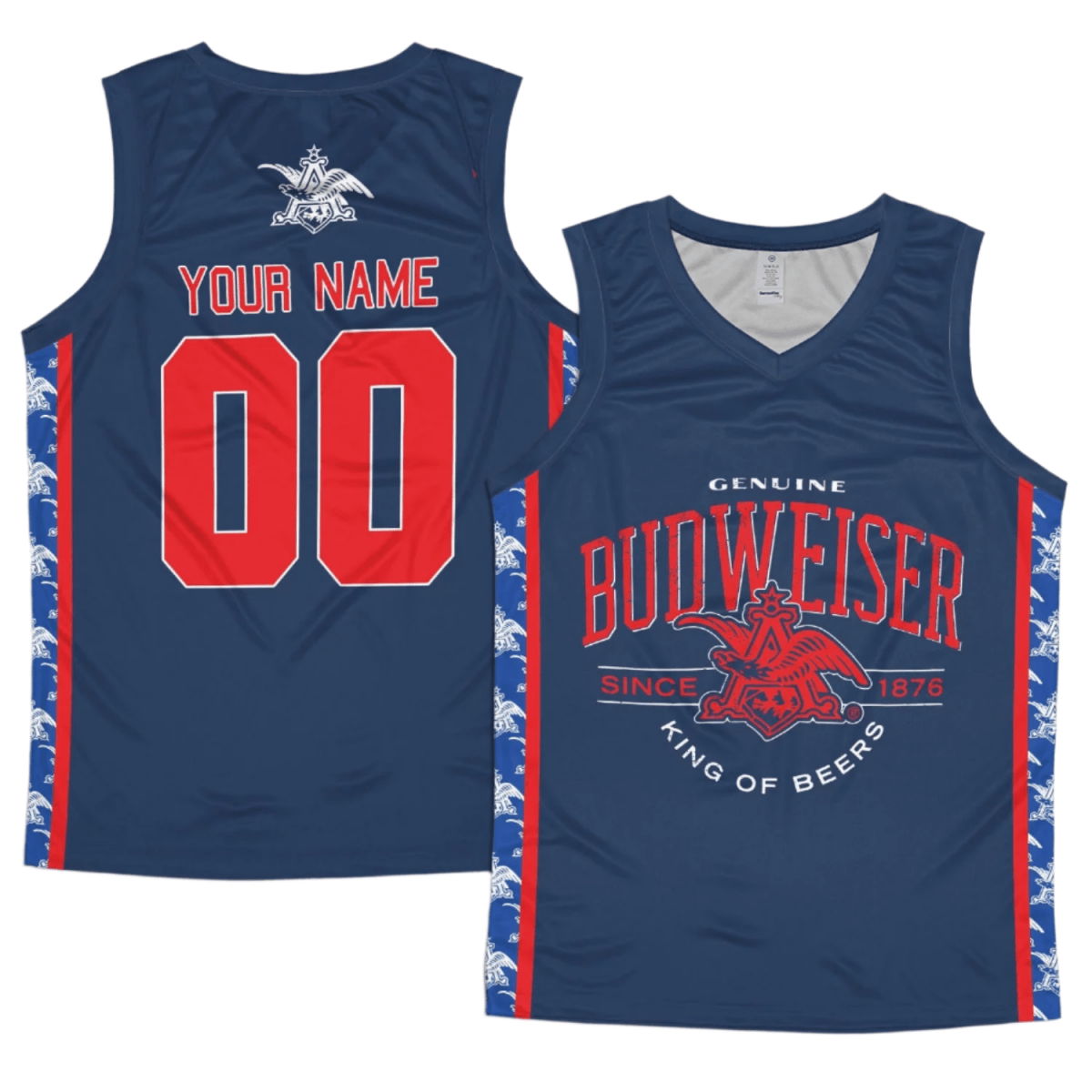 Personalized Genuine Budweiser Men's Tank Top - Flexiquor.com