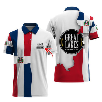 Personalized Great Lakes Dominican Colors Polo Shirt - Flexiquor.com