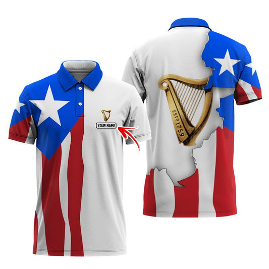 Personalized Guinness Puerto Rico Polo Shirt - Flexiquor.com