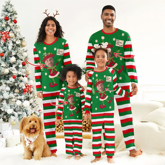 Personalized Face Heineken Make Christmas Drink Again Family Pajamas Set - Flexiquor.com