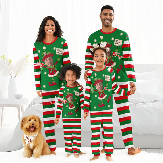 Personalized Face Heineken Make Christmas Drink Again Family Pajamas Set - Flexiquor.com