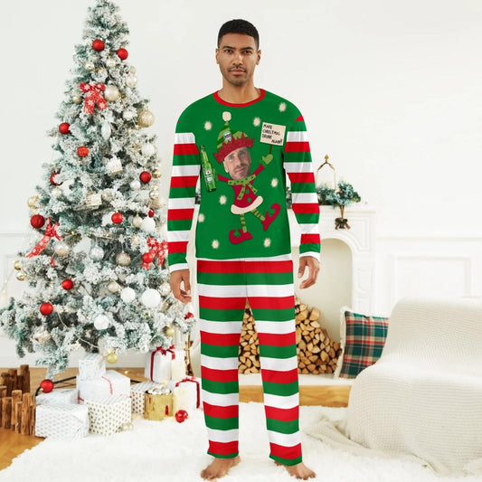 Personalized Face Heineken Make Christmas Drink Again Family Pajamas Set - Flexiquor.com