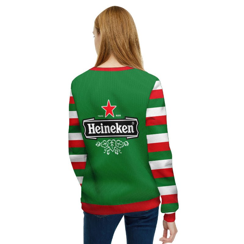 Personalized Heineken Make Christmas Drunk Again Ugly Sweater - Flexiquor.com