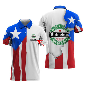 Personalized Heineken Puerto Rico Polo Shirt - Flexiquor.com