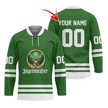 Personalized Jagermeister Stripe Hockey Jersey - Flexiquor.com