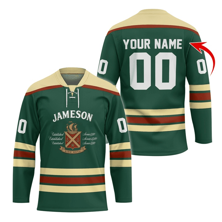 Personalized Jameson Color Stripe Hockey Jersey - Flexiquor.com