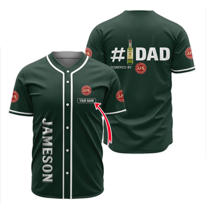 Personalized Jameson Happy Father's Day Baseball Jersey - Flexiquor.com