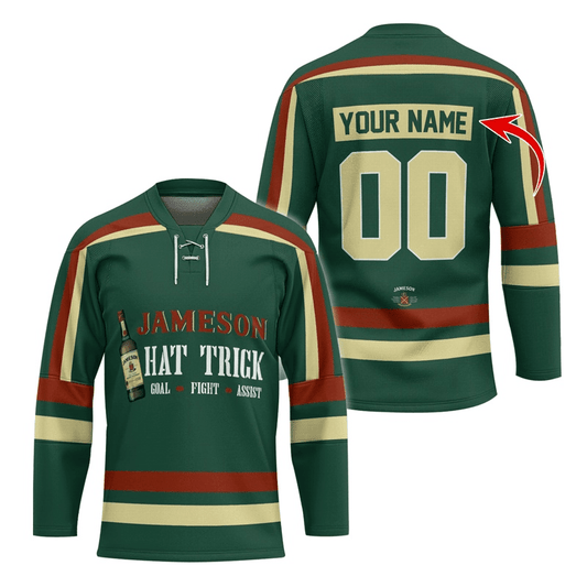 Personalized Jameson Hat Trick Hockey Jersey - Flexiquor.com