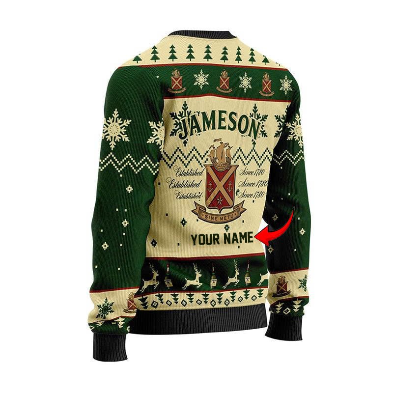 Personalized Jameson Irish Whiskey Sweater - Flexiquor.com