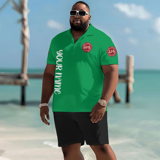 Personalized Jameson Jack Jim Johnny Men's Plus Size Polo Shirt - Flexiquor.com