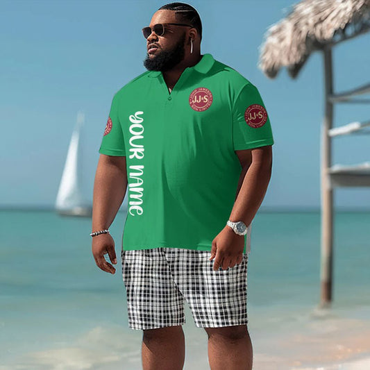 Personalized Jameson Jack Jim Johnny Men's Plus Size Polo Shirt - Flexiquor.com