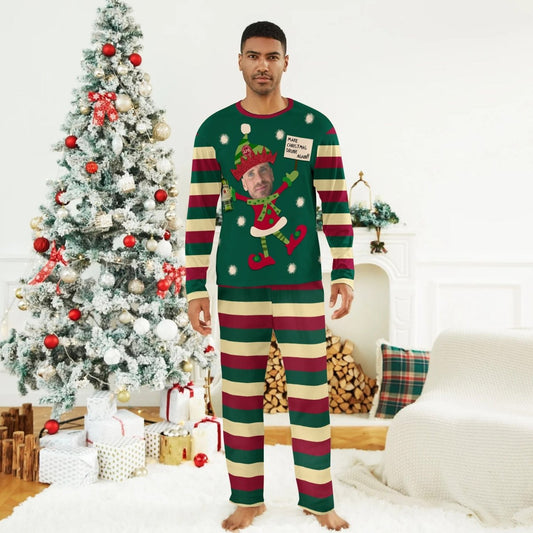 Personalized Face Jameson Make Christmas Drink Again Family Pajamas Set - Flexiquor.com