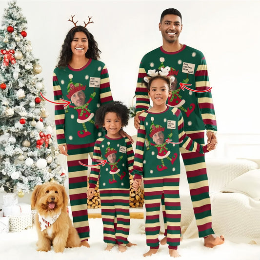 Personalized Face Jameson Make Christmas Drink Again Family Pajamas Set - Flexiquor.com