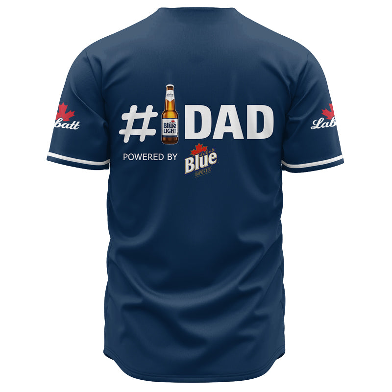 Personalized Labatt Blue Happy Father's Day Baseball Jersey