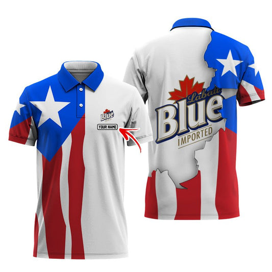 Personalized Labatt Blue Puerto Rico Polo Shirt - Flexiquor.com