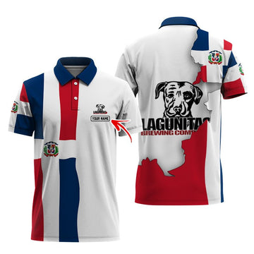 Personalized Lagunitas Dominican Colors Polo Shirt - Flexiquor.com