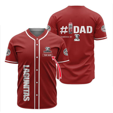 Personalized Lagunitas Happy Father's Day Baseball Jersey - Flexiquor.com