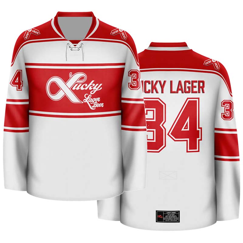 Personalized Lucky Lager Hockey Jersey - Flexiquor.com