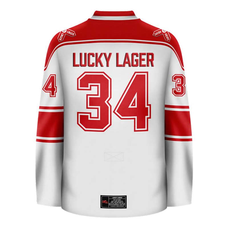 Personalized Lucky Lager Hockey Jersey - Flexiquor.com