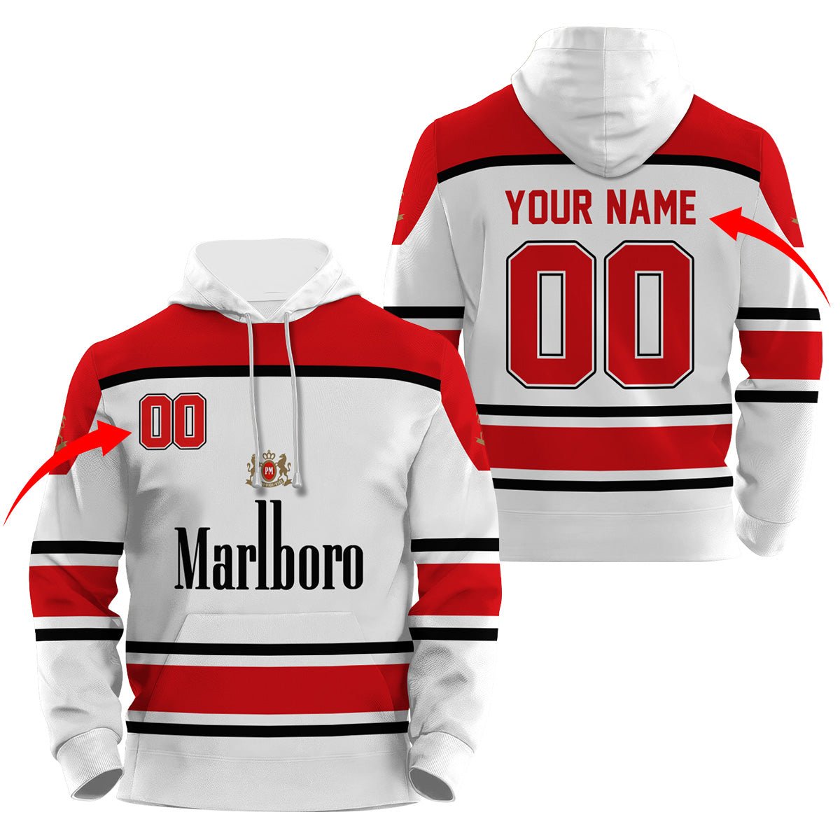 Personalized Marlboro Basic Hoodie & Zip Hoodie - Flexiquor.com