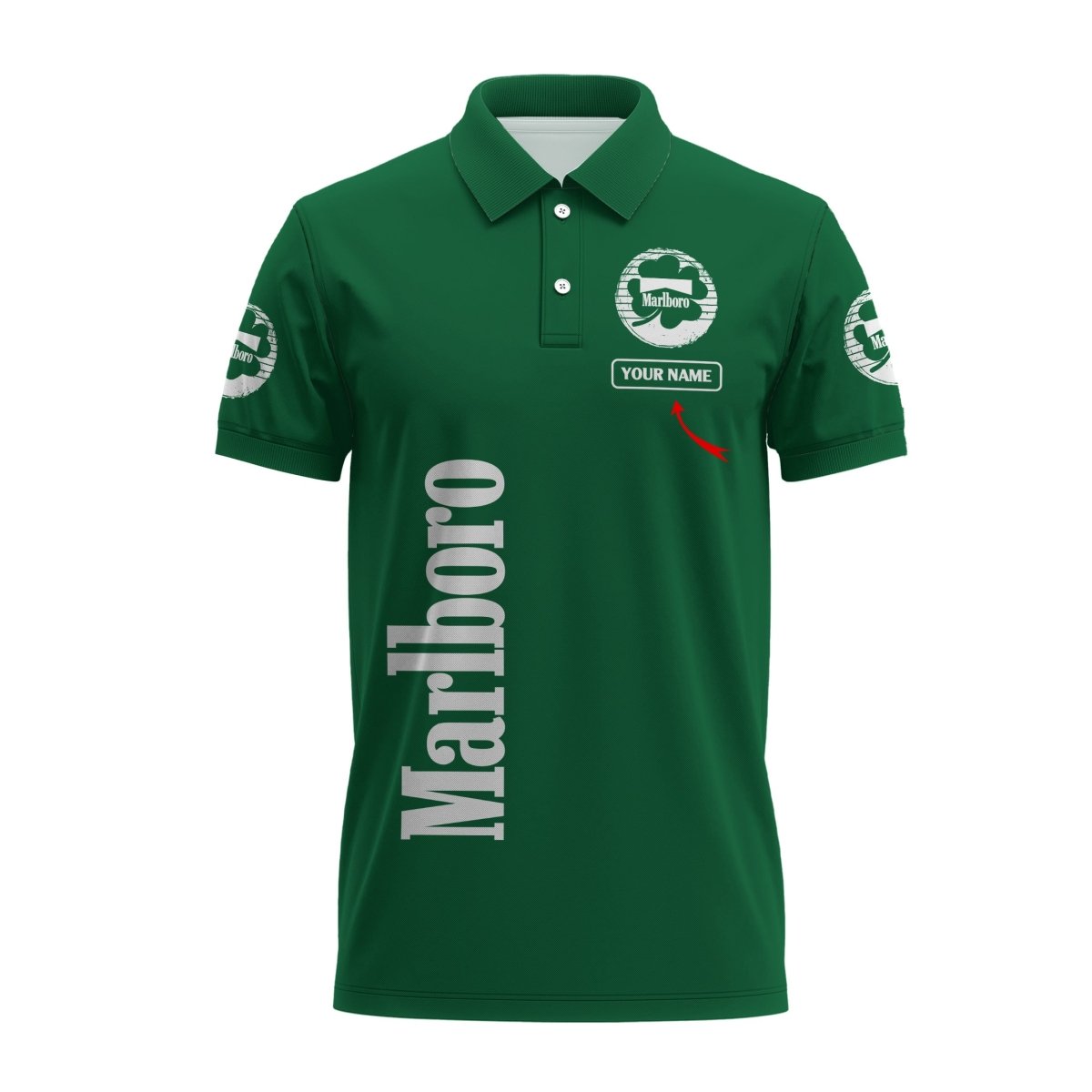 Personalized Marlboro St Patrick's Day Polo Shirt - Flexiquor.com