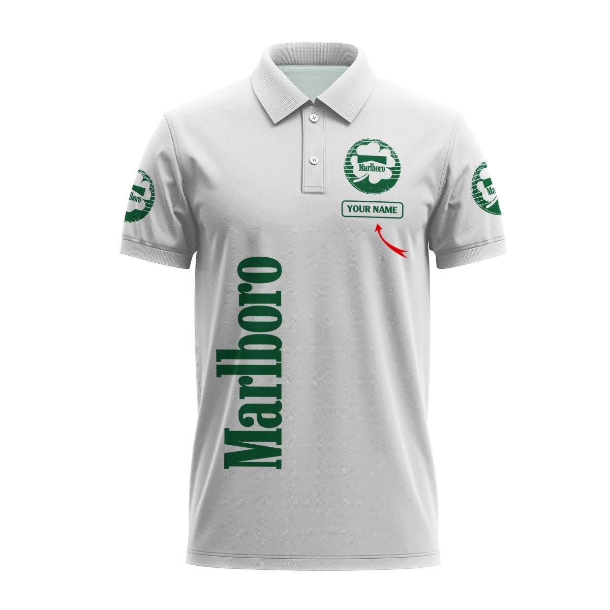 Personalized Marlboro St Patrick's Day Polo Shirt - Flexiquor.com