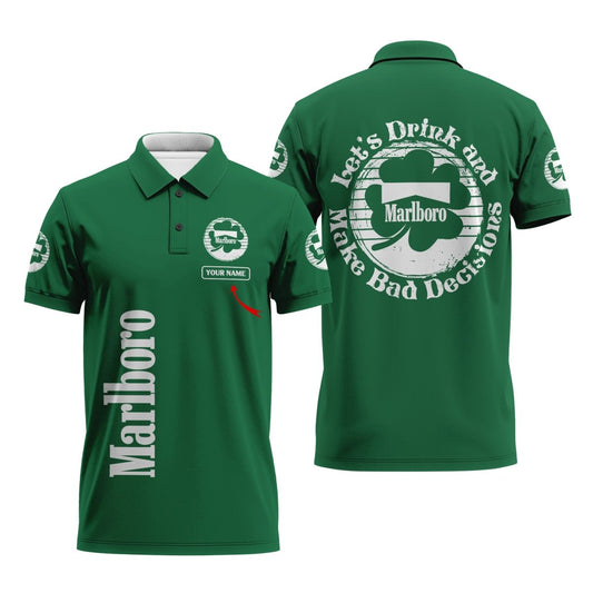 Personalized Marlboro St Patrick's Day Polo Shirt - Flexiquor.com