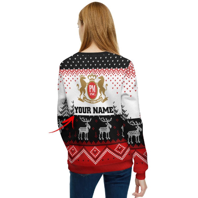 Personalized Marlboro Winter Reindeer Ugly Sweater - Flexiquor.com