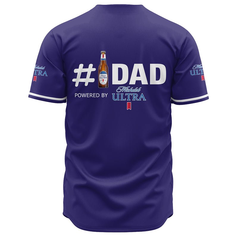 Personalized Michelob Ultra Happy Father's Day Baseball Jersey - Flexiquor.com