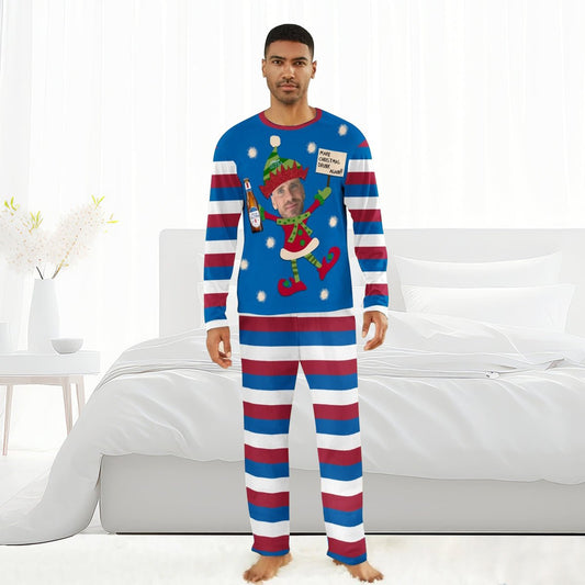 Personalized Face Michelob Ultra Make Christmas Drink Again Family Pajamas Set - Flexiquor.com