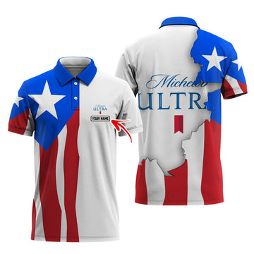 Personalized Michelob Ultra Puerto Rico Polo Shirt - Flexiquor.com