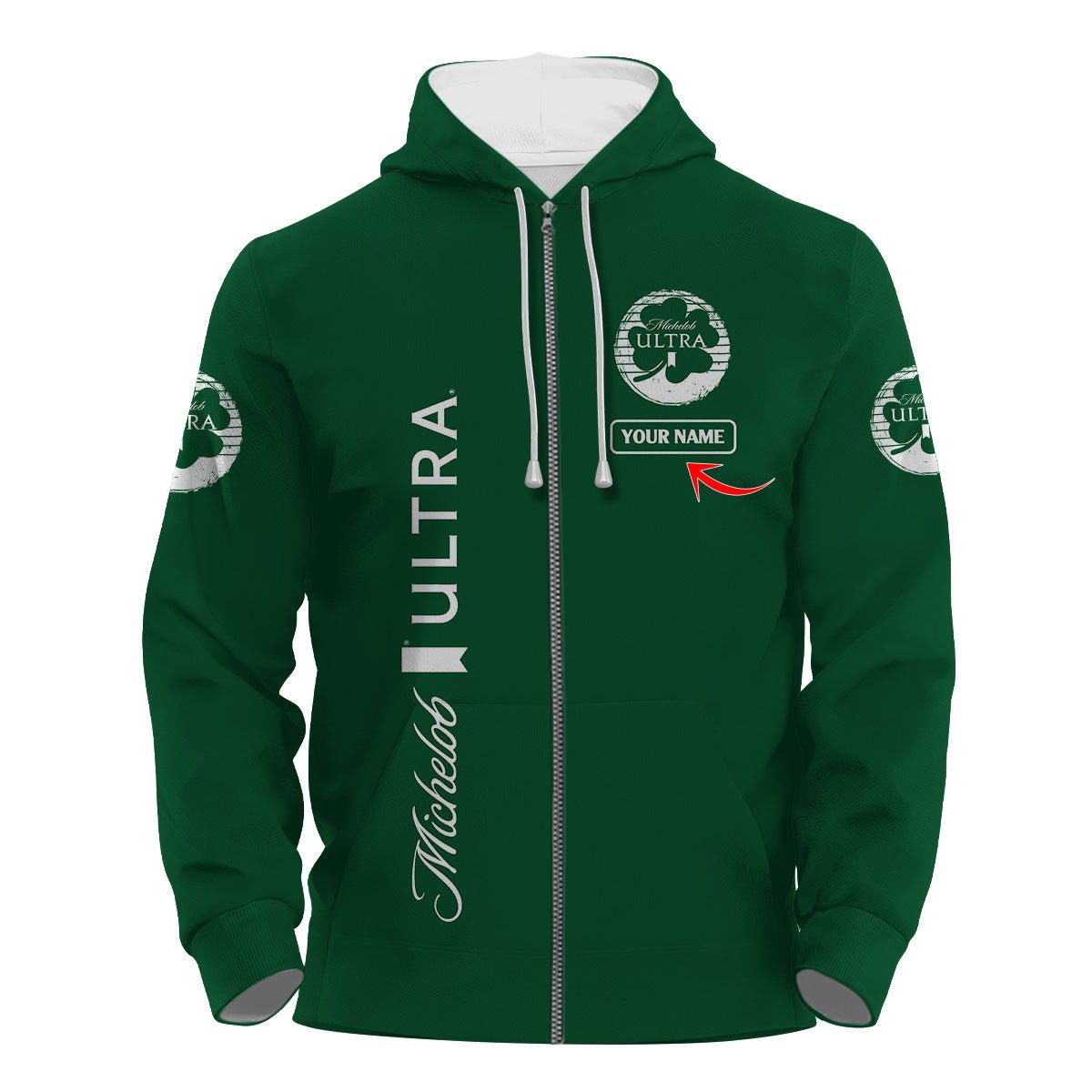 Personalized Michelob Ultra St Patrick's Day Hoodie & Zip Hoodie - Flexiquor.com