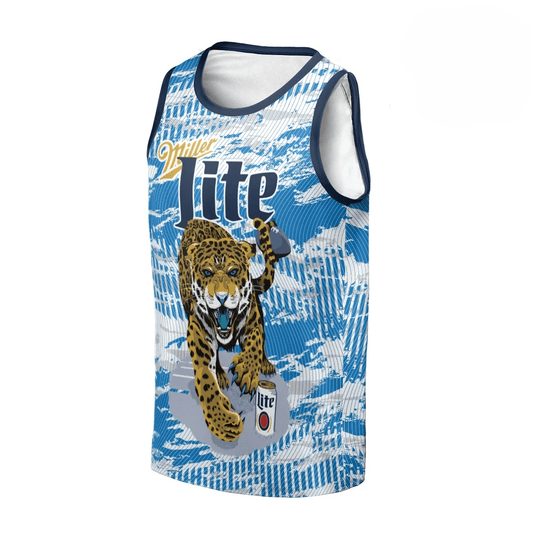 Personalized Miller Lite Cheetah Men's Tank Top - Flexiquor.com