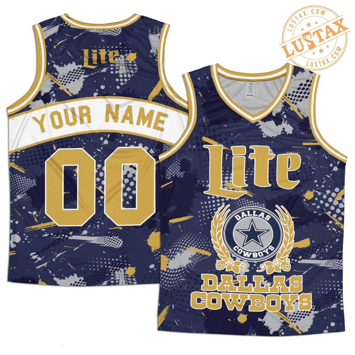 Personalized Miller Lite Dallas Cowboys Men's Tank Top - Flexiquor.com