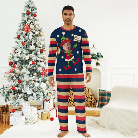 Personalized Face Miller Lite Make Christmas Drink Again Family Pajamas Set - Flexiquor.com