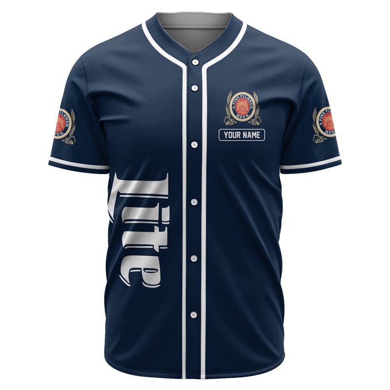 Personalized Miller Lite #Dad Baseball Jersey - Flexiquor.com