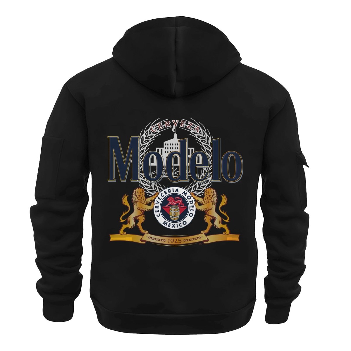 Personalized Modelo Half Zip Hooded Sweatshirt - Flexiquor.com