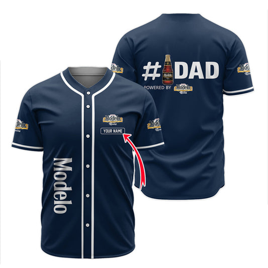 Personalized Modelo Happy Father's Day Baseball Jersey