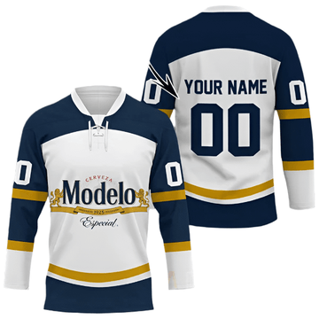 Personalized Modelo Hockey Jersey - Flexiquor.com