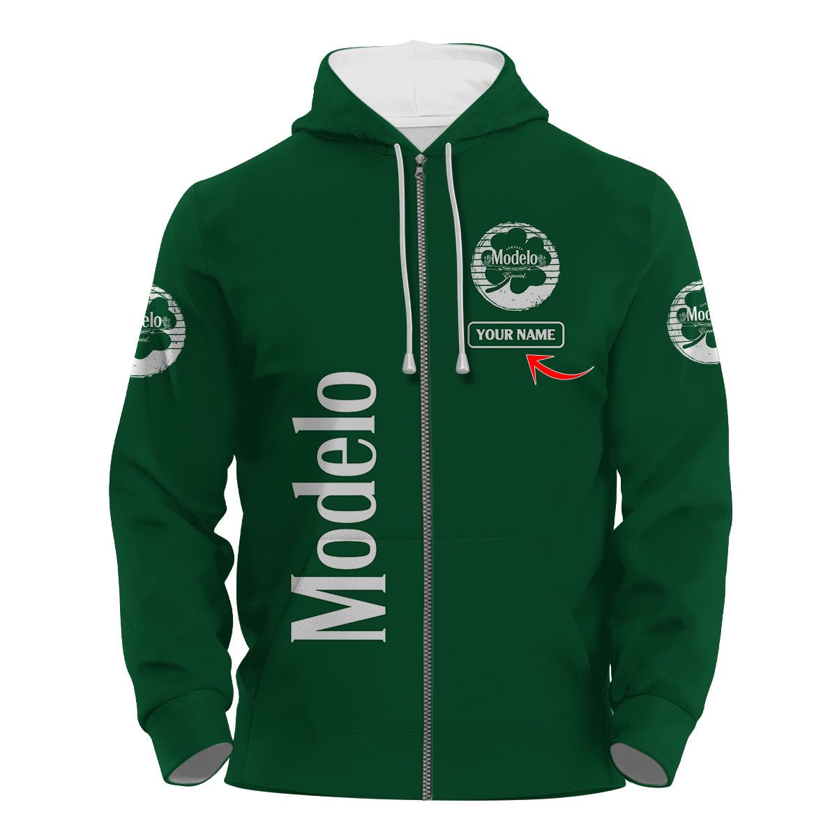 Personalized Modelo St Patrick's Day Hoodie & Zip Hoodie - Flexiquor.com