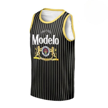 Personalized Modelo Striped Men's Tank Top - Flexiquor.com