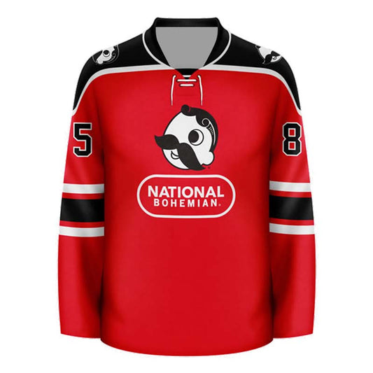 Personalized National Bohemian Basic Hockey Jersey - Flexiquor.com