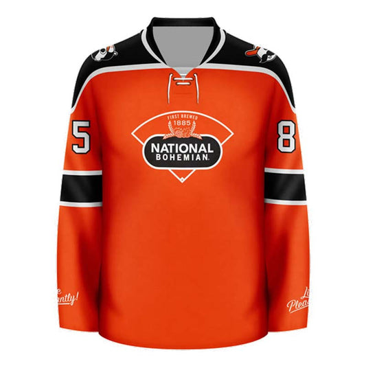 Personalized National Bohemian Live Pleasantly Hockey Jersey - Flexiquor.com