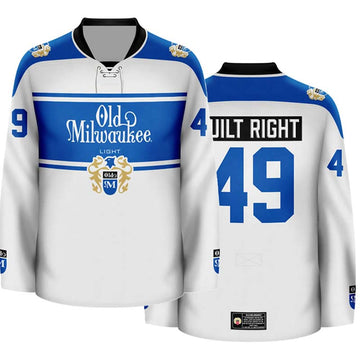 Personalized Old Milwaukee Hockey Jersey - Flexiquor.com