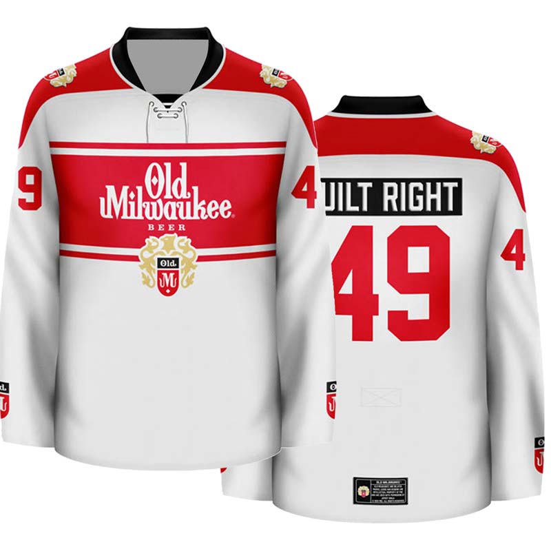 Personalized Old Milwaukee Hockey Jersey - Flexiquor.com