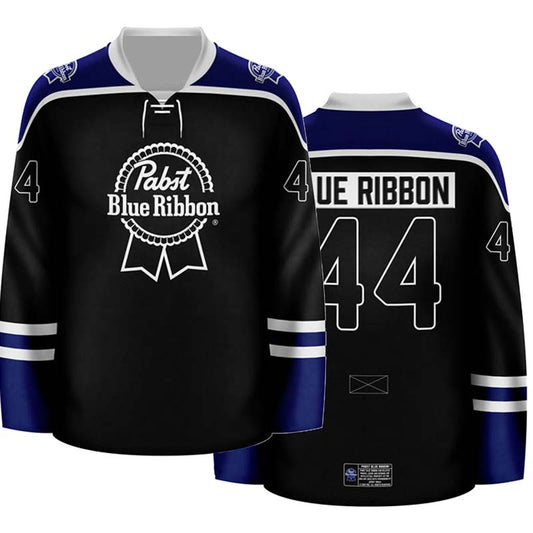 Personalized Pabst Blue Ribbon Basic Hockey Jersey - Flexiquor.com