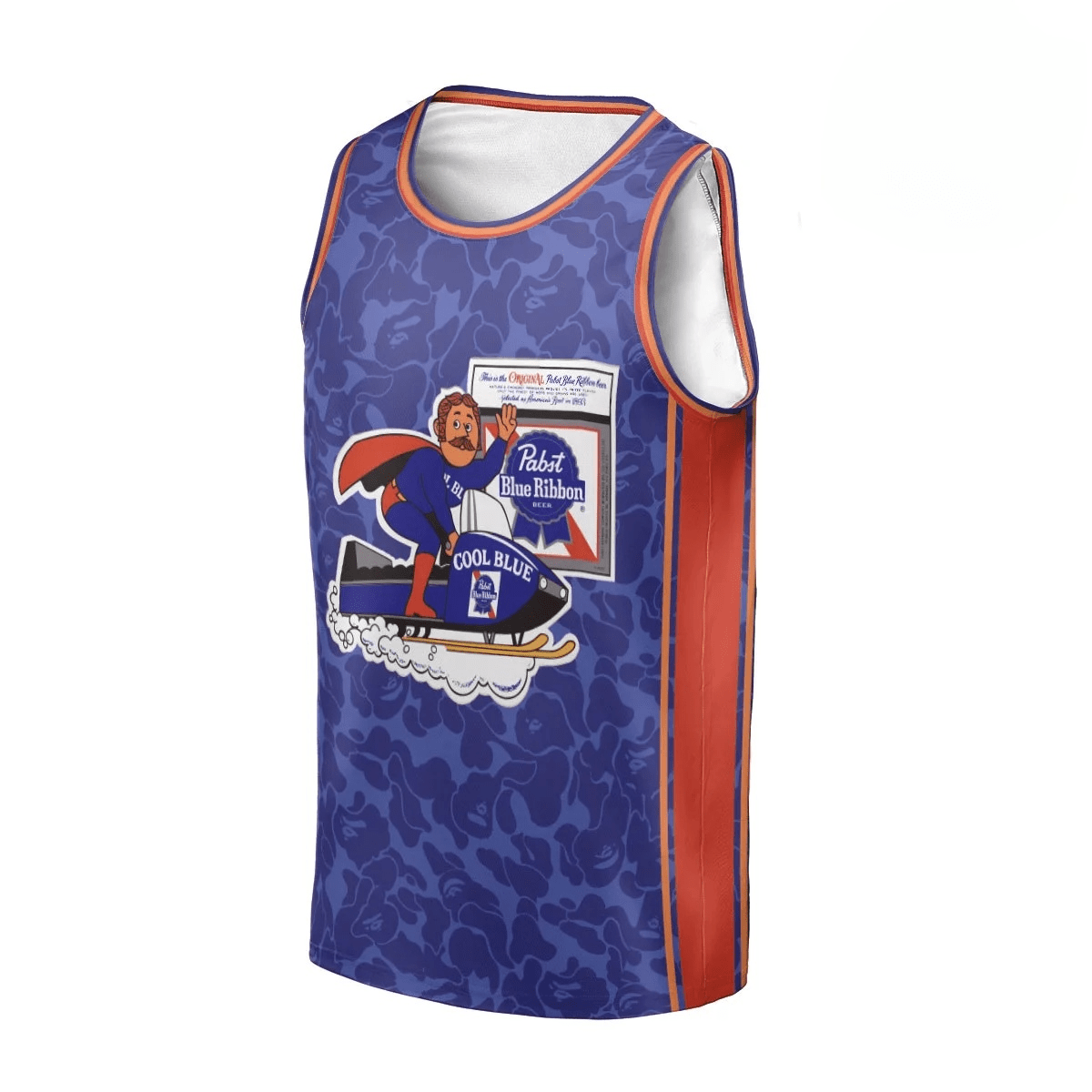 Personalized Pabst Blue Ribbon Original Blue Men's Tank Top - Flexiquor.com